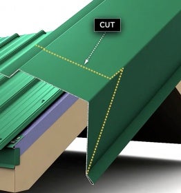 metal roof rake cut-back | Roofing Talk - Professional Roofing ...